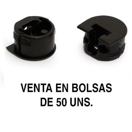 SOPORTE CAZOLETA LUNA (50 UNIDADES) ACABADO NEGRO