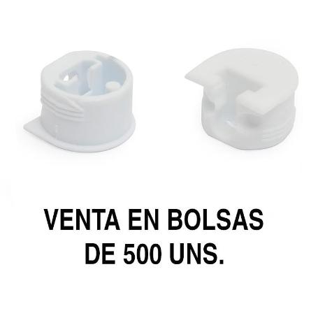 SOPORTE CAZOLETA LUNA (500 UNIDADES) ACABADO BLANCO