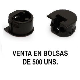 SOPORTE CAZOLETA LUNA (500 UNIDADES) ACABADO NEGRO