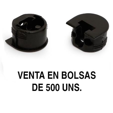 SOPORTE CAZOLETA LUNA (500 UNIDADES) ACABADO NEGRO