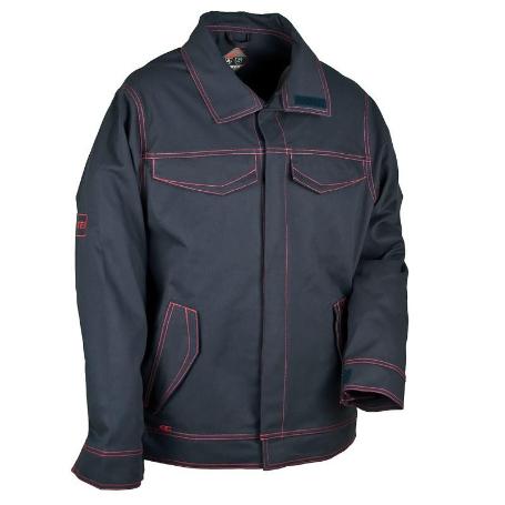 CHAQUETA SOLDADOR 100% ALGODON CON TRATATAMIENTO ANTILLAMA COFRA FLAMETEC TALLAS 52-60 TALLAJE TALLA 46