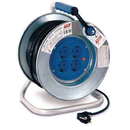 PROLONGADOR 3500W IP20 TAYG 3-1,5 50M 16A 250V IP20 3500W TAMBOR METALICO REF.775505