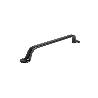 TIRADOR ZAMAK CADIER ACABADO NEGRO MATE DIST. AGUJERO DIST. 160MM.
