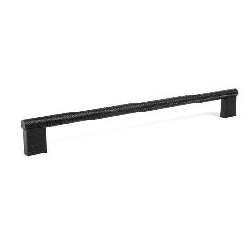 TIRADOR ALUMINIO GRAF MINI ACABADO NEGRO CEPILLAD DIST. AGUJERO DIST. 256MM.
