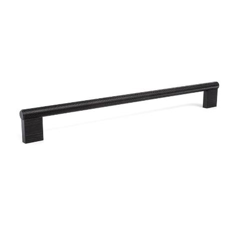 TIRADOR ALUMINIO GRAF MINI ACABADO NEGRO CEPILLAD DIST. AGUJERO DIST. 256MM.