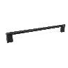 TIRADOR ALUMINIO GRAF MINI ACABADO NEGRO CEPILLAD DIST. AGUJERO DIST. 256MM.
