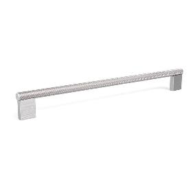 TIRADOR ALUMINIO GRAF MINI ACABADO EFECTO INOX DIST. AGUJERO DIST. 256MM.