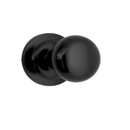 POMO PUERTA CHATO OPACIO D67 NEGRO MATE BASE DIAMETRO 85MM.