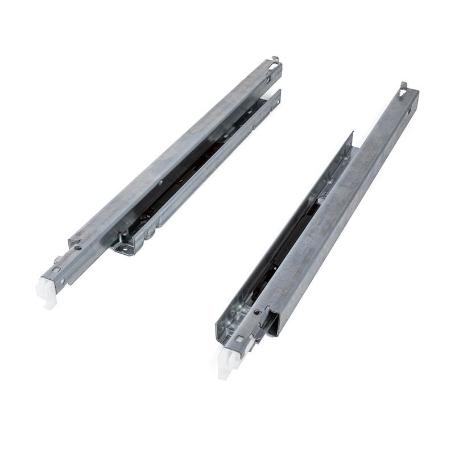 GUÍA SHELF PUSH/AMORTIGUADO EXTRACCIÓN TOTAL ACABADO ZINCADO TIPO CIERRE PUSH MEDIDA SHELF 550MM (CAJA 20)