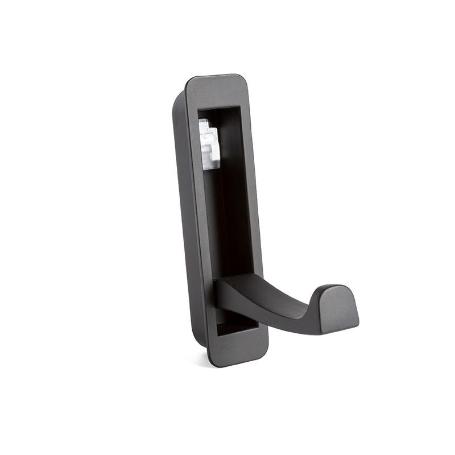 TIRADOR ZAMAK EMBUTIR MODELO LAPO ACABADO NEGRO TIPO INSTALADO EMBUTIR