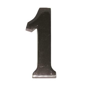 NÚMEROS PARA PUERTA DEL 1 AL 9. 10CM. ELEGIR NÚMERO Y ACABADO. NÚMERO UNO ACABADO NÍQUEL MATE