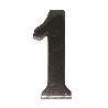 NÚMEROS PARA PUERTA DEL 1 AL 9. 10CM. ELEGIR NÚMERO Y ACABADO. NÚMERO UNO ACABADO NÍQUEL MATE