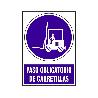 SEÑAL 657 PLAS.295X210PASO.OBL.CARRET. PASO OBLIGATORIO DE CARRETILLAS