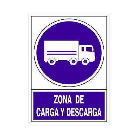 SEÑAL 680 PLAS.295X210ZONA CARGA/DESC. ZONA DE CARGA Y DESCARGA