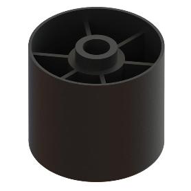 PATA PLASTICO TIKA D44 H40 NEGRO