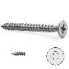 TORNILLO ROSCA MADERA CABEZA PLANA RS-FIX POZIDRIV ZINCADO LARGO 60MM R/PARCIAL DIÁMETRO 4.5MM (CAJA 200)