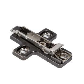 BASE AVIÓN ZAMAK CLIP 3R ACABADO TITANIO H0 - H3 - H6 ALTURA BAR3R H3