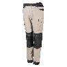 PANTALON BICOLOR CANVAS STRETCH CON BOLSILLOS FLOTANTES VARIOS COLORES TALLA S-XXL ROPA BICOLOR BEIGE NEGRO TALLA M