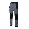 PANTALON BICOLOR CANVAS STRETCH CON BOLSILLOS FLOTANTES VARIOS COLORES TALLA S-XXL ROPA BICOLOR GRIS NEGRO TALLA M