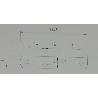 PLACA RECTA ZINCADA 37MM / 96,9MM ALTURA 96.9
