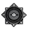 PLATO GIRATORIO CON RETORNO. MODELO ALBORA. MEDIDAS 160X160. NEGRO. CAPACIDAD CARGA 80KG