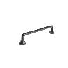 TIRADOR ZAMAK RIOLITA ACABADO NEGRO MATE DIST. AGUJERO DIST. 160MM.
