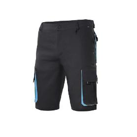 BERMUDA BICOLOR ASTRO NEGRO/CELESTE TALLAJE TALLA 46