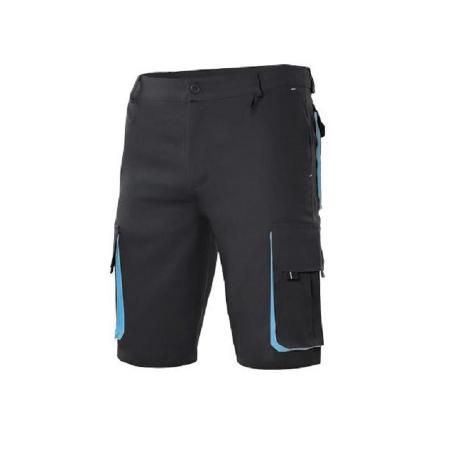 BERMUDA BICOLOR ASTRO NEGRO/CELESTE TALLAJE TALLA 48