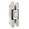 BISAGRA INVISIBLE KUBI7 K7120 NIQUEL SATINADO ZAMAK. REVERSIBLE. PATENTADA. 120-140KGS. (CAJA 6)