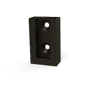 SOPORTE TUBO LATERAL ECO 30-12 DISPONIBLE EN ACABADOS PLATA MATE, MOCCA, BLANCO, NEGRO Y GRAFITO ACABADO MOCCA (CAJ
