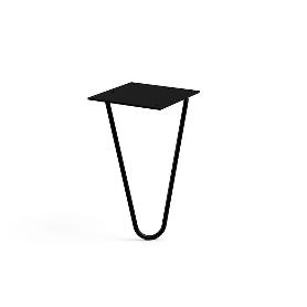 PATA METÁLICA MODELO VARNIA ACABADO NEGRO MATE ALTURA H230