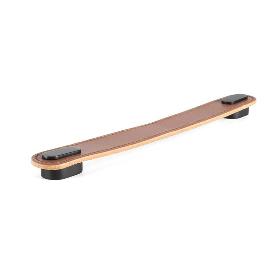 TIRADOR PIEL MODELO OBLONG ACABADOS NEGRO, BEIGE Y MARRÓN DISTANCIA 160 ACABADO BEIGE - NEGRO