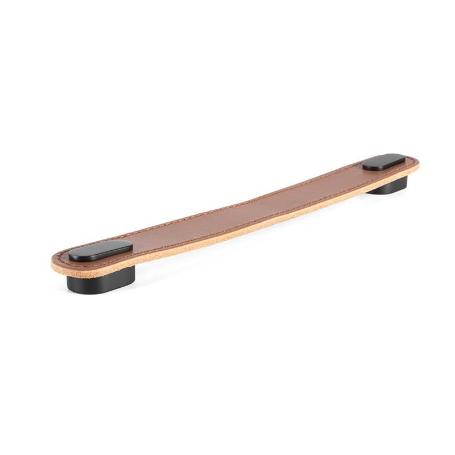 TIRADOR PIEL MODELO OBLONG ACABADOS NEGRO, BEIGE Y MARRÓN DISTANCIA 160 ACABADO BEIGE - NEGRO