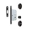 KIT CIERRE PUERTA CORREDERA RED. NEGRO MATE  Ø56 EXTERIOR, D48 INTERIOR.