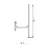 TIRADOR ALUMINIO BALBI SP19 3M. PLATA MATE (CAJA 2)
