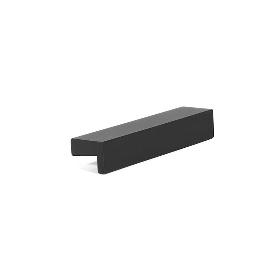 TIRADOR ZAMAK MODELO TIZAM ACABADOS NEGRO MATE, BLANCO MATE, GRIS RAL DISTANCIA 64 ACABADO NEGRO MATE