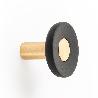 PERCHA ZOOT Ø60 LATON OSC.CEP/NEGRO MATE (CAJA 12)