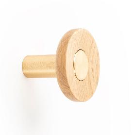 PERCHA ZOOT Ø90 LATON OSC.CEP/ROBLE (CAJA 12)