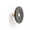 PERCHA ZOOT Ø120 LATON OSC.CEP/NEGRO MAT (CAJA 6)