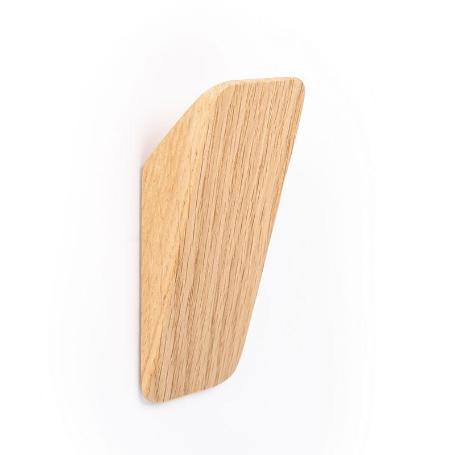 PERCHA SWITCH 40X97 ROBLE NATURAL  CON ADHESIVO 3M. RESISTENCIA 3KGS. (CAJA 12)