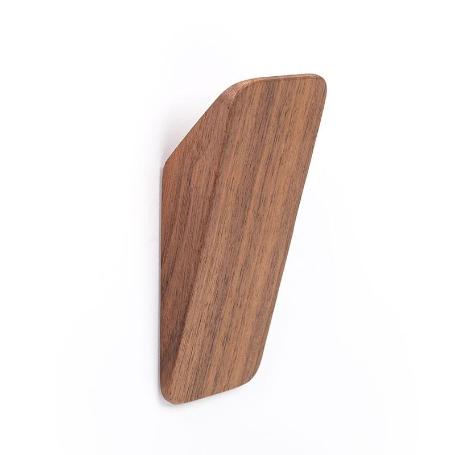 PERCHA SWITCH 40X97 NOGAL NATURAL  CON ADHESIVO 3M. RESISTENCIA 3KGS.