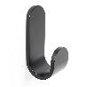 PERCHA TOK 40X100X47 NEGRO MATE  CON ADHESIVO 3M. RESISTENCIA 5KGS.