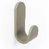 PERCHA TOK 40X100X47 GRIS MUSGO  CON ADHESIVO 3M. RESISTENCIA 5KGS. (CAJA 6)