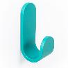 PERCHA TOK 40X100X47 AZUL TURQUESA  CON ADHESIVO 3M. RESISTENCIA 5KGS. (CAJA 6)
