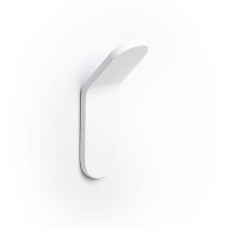 PERCHA TIK 25X80X30 BLANCO MATE  CON ADHESIVO 3M. RESISTENCIA 3KGS.