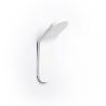 PERCHA TIK 25X80X30 BLANCO MATE  CON ADHESIVO 3M. RESISTENCIA 3KGS.