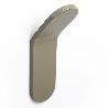 PERCHA TIK 40X125X47 GRIS MUSGO  CON ADHESIVO 3M. RESISTENCIA 5KGS.
