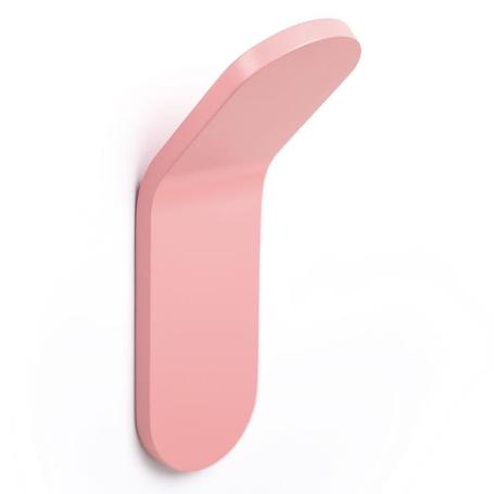 PERCHA TIK 40X125X47 ROSA  CON ADHESIVO 3M. RESISTENCIA 5KGS. (CAJA 6)