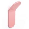 PERCHA TIK 40X125X47 ROSA  CON ADHESIVO 3M. RESISTENCIA 5KGS. (CAJA 6)