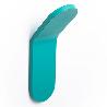 PERCHA TIK 40X125X47 AZUL TURQUESA  CON ADHESIVO 3M. RESISTENCIA 5KGS. (CAJA 6)